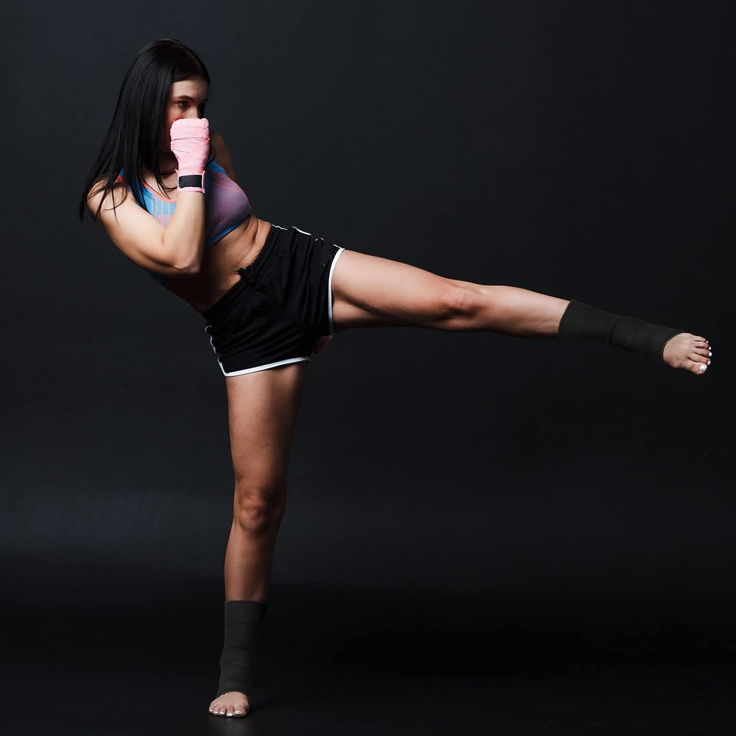 2 Pairs Muay Thai Ankle Support Compression Ankle Sleeve Boxing Foot