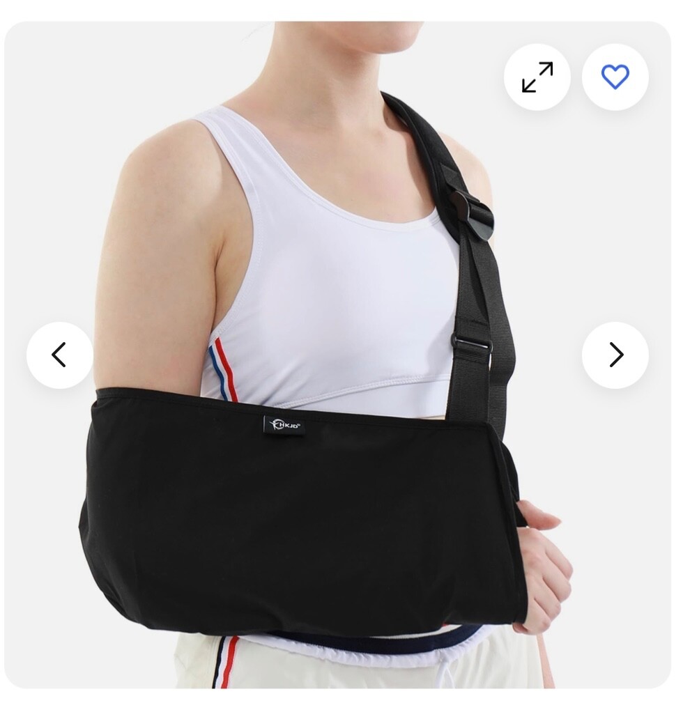 Arm Sling One Size Pouch: 7 X 18 Inch Left or Right Arm Cotton-Free Shipping!