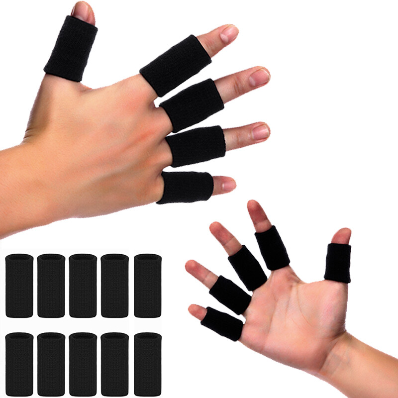 Volleyball Stretchy Finger Sleeve Support Compression Guard Sport Arthritis Pain