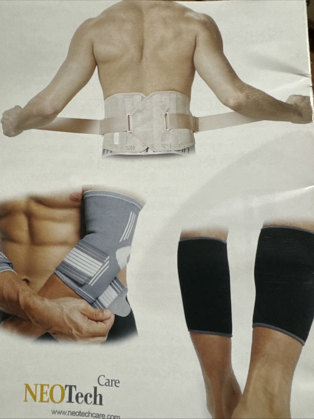 Neotech Care Back Brace Lumbar Support Belt Large Adjustable Staps New