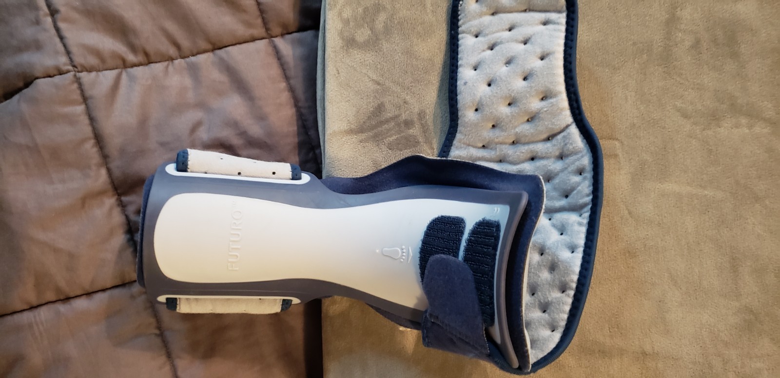 FUTURO foot Splint Brace Adjustable One Size Blue Gray White
