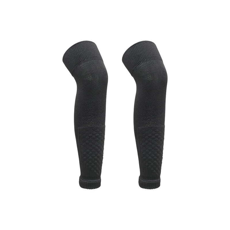 Adult Leg Warmers Elastic Soccer Shin Guard Calf Socks Over Knee Men Sports Comp