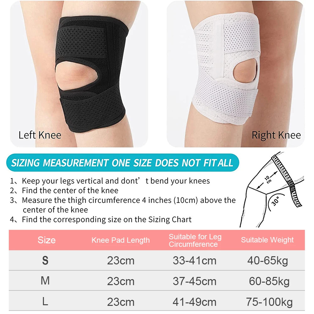 Knee Brace with Side Stabilizers Relieve Meniscus Tear Knee Pain ACL MCL