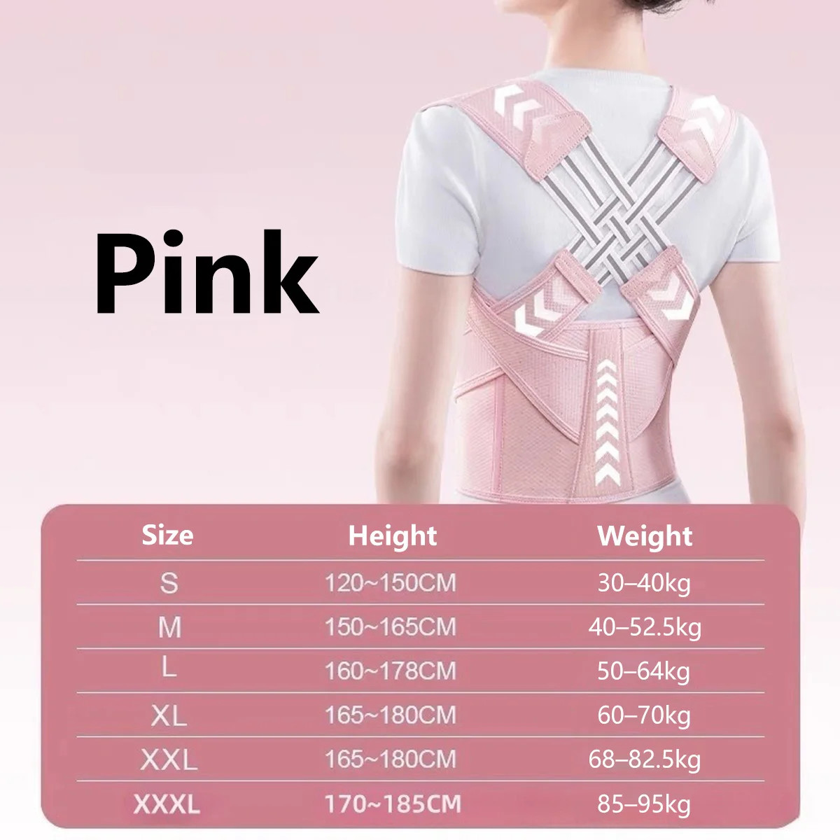 Adjustable Posture Corrector Back Support Belt Spine Alignment Waist Trainer for