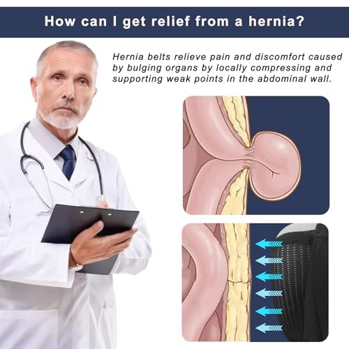Hernia Support Belt for Men or Women for Double Inguinal or Sports X-Large