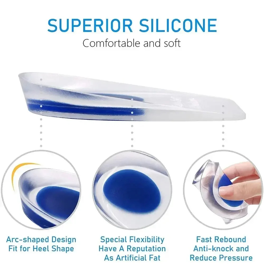 Silicone Gel Pain Cushion Bone Spurs Pain Relief Heel Cushion Thickened