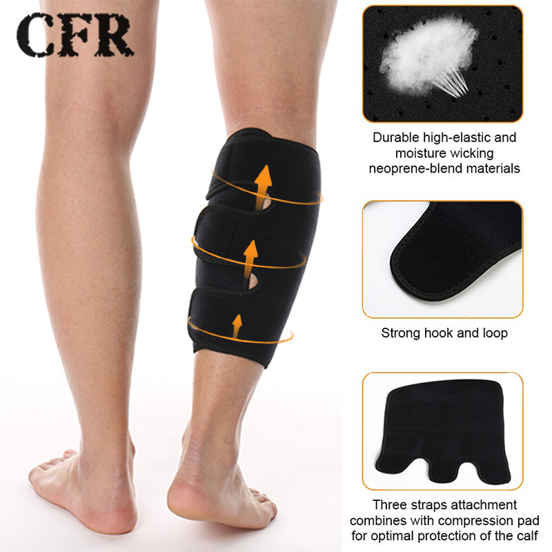 Calf Leg Support Shin Splint Guard Compression Sleeve Wrap Sport For Men Women