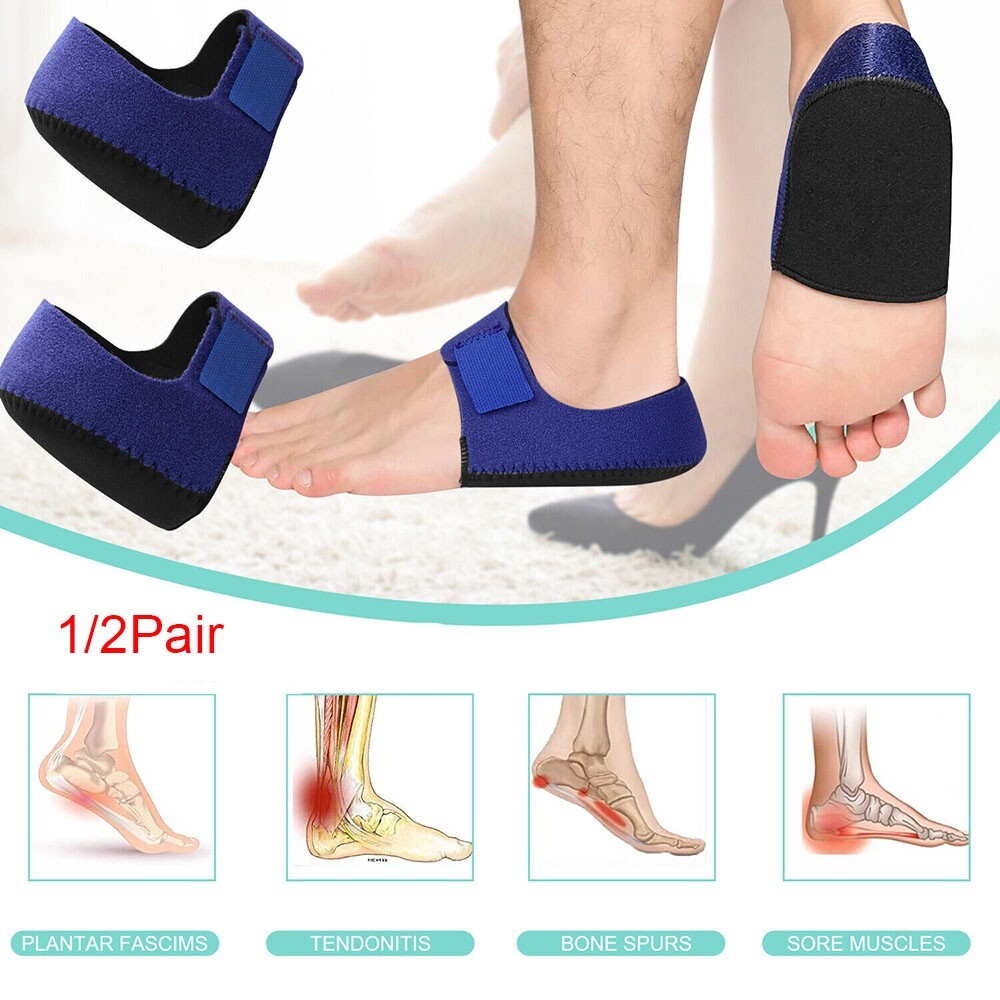 1/2 Pair Heel Cups Protector Pads Plantar Fasciitis For Foot Support Pain Relief