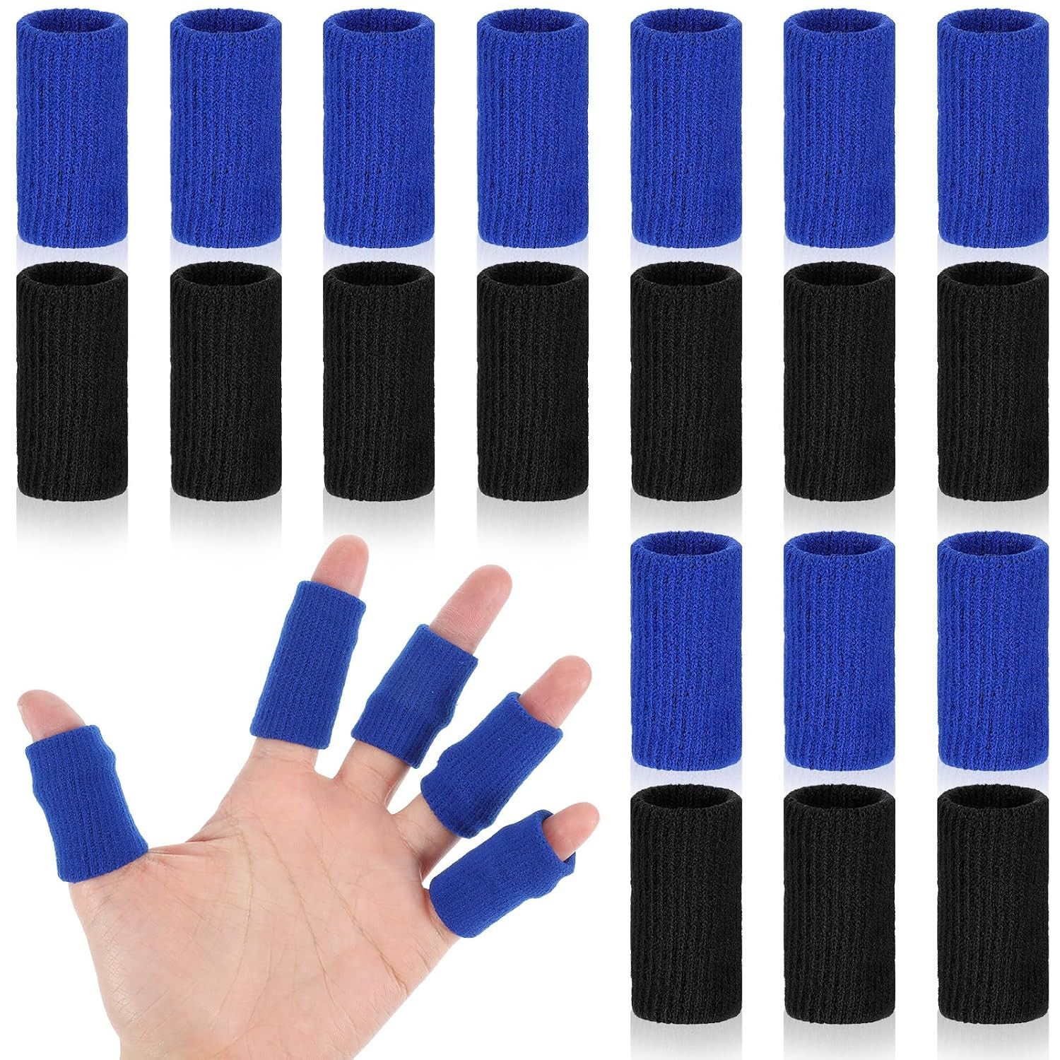 20Pcs Sport Finger Sleeves, Breathable Finger Brace | Elastic Finger Support Sle