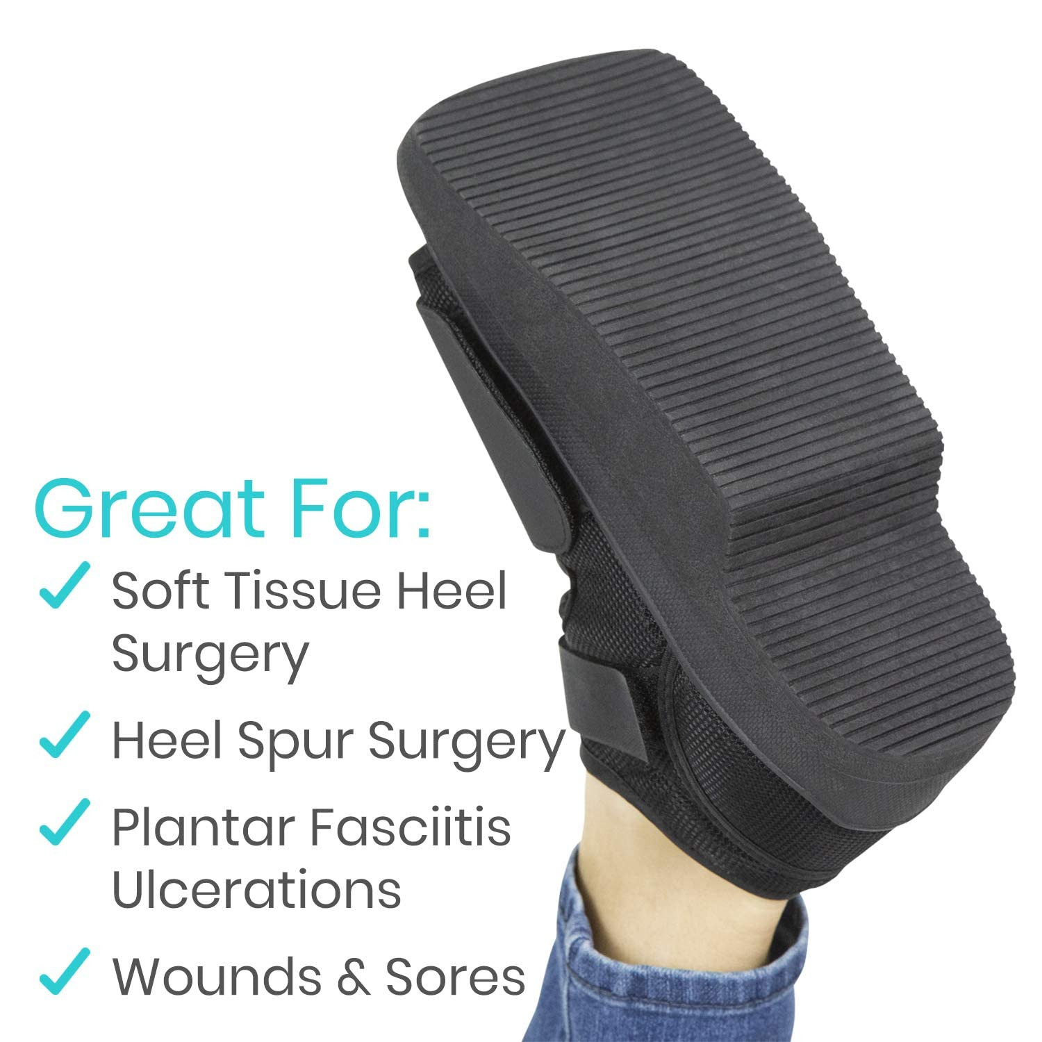 Wedge Post-Op Shoe – Offloading Boot for Heel or Ankle Pain – Medical Foot Recov