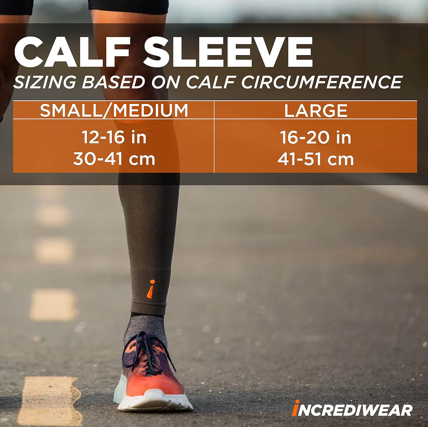 Calf Sleeves for Men & Women – Pain Relief & Recovery (Charcoal, Large)