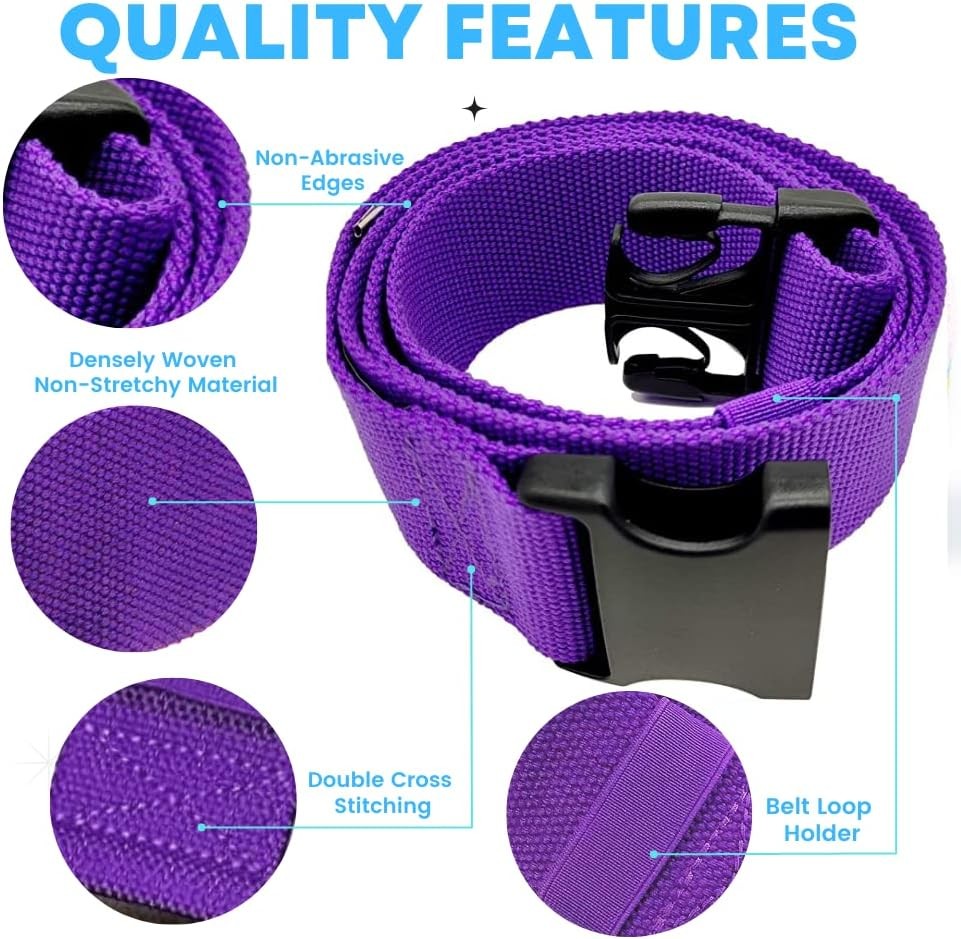 Patient Transfer & Walking Assist Gait Belt w/ Quick Release Buckle