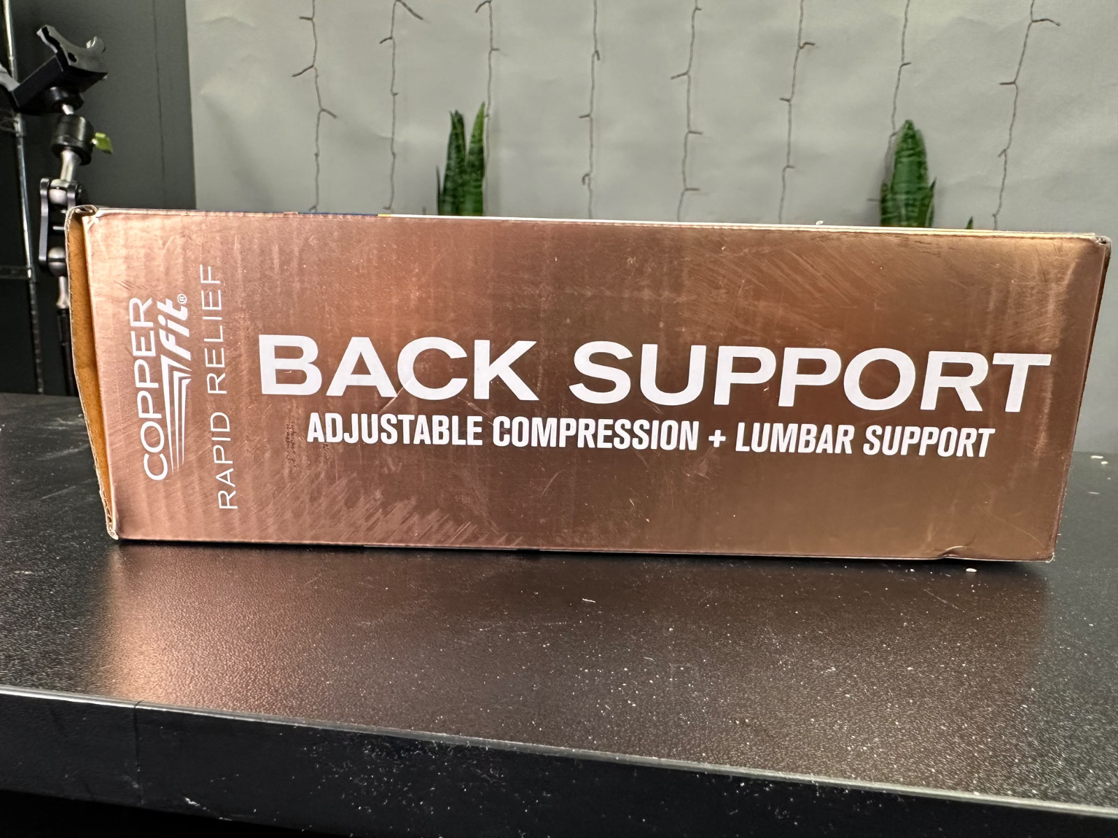 Copper Fit Adjustable Rapid Relief Back Brace with Hot/Cold Therapy