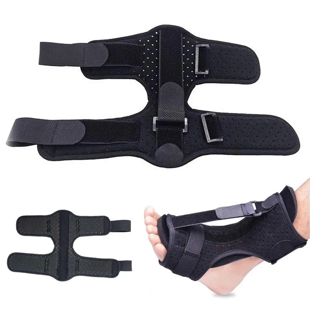 Plantar Fasciitis Night Splint Adjustable Foot Drop Ankle Brace Support Toe Pain