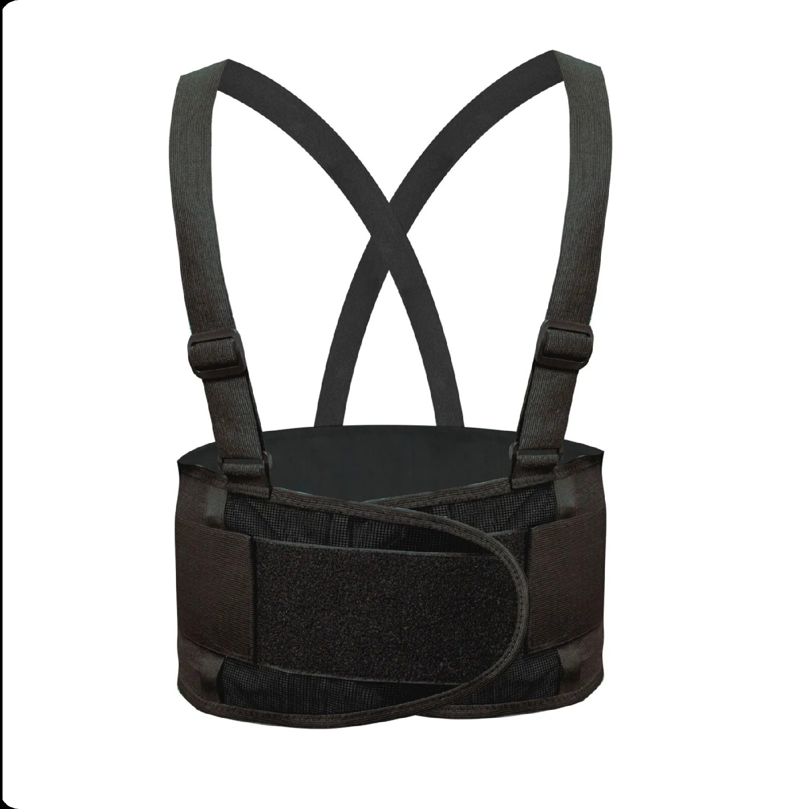 Lifting Support Weight Belt, Lower Back Brace Protects, Black (Pack of 1) 2XL