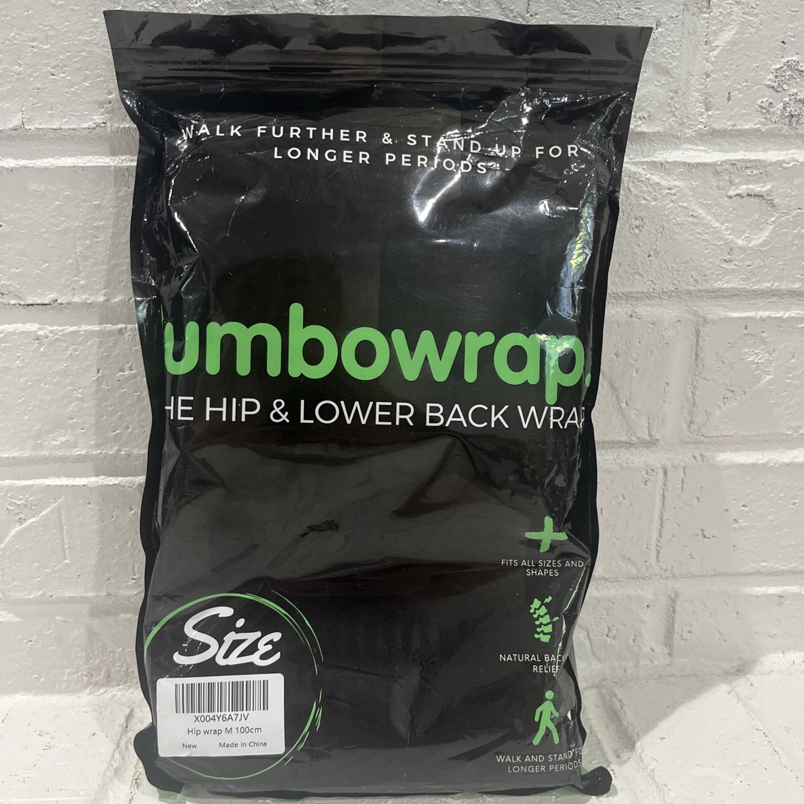 Lumbowrap Plus Size Back Wrap for Arthritis, Sciatica, Back Pain Size M