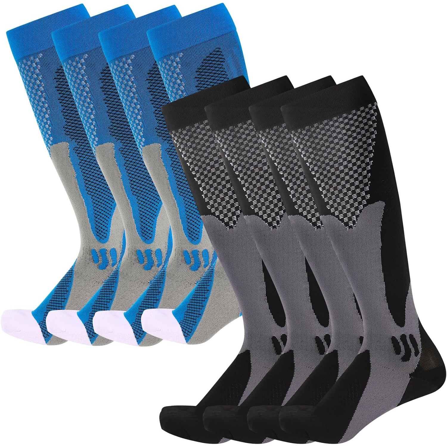 Copper Compression Socks Men Women Calf Shin Leg Running Fitness Sleeve