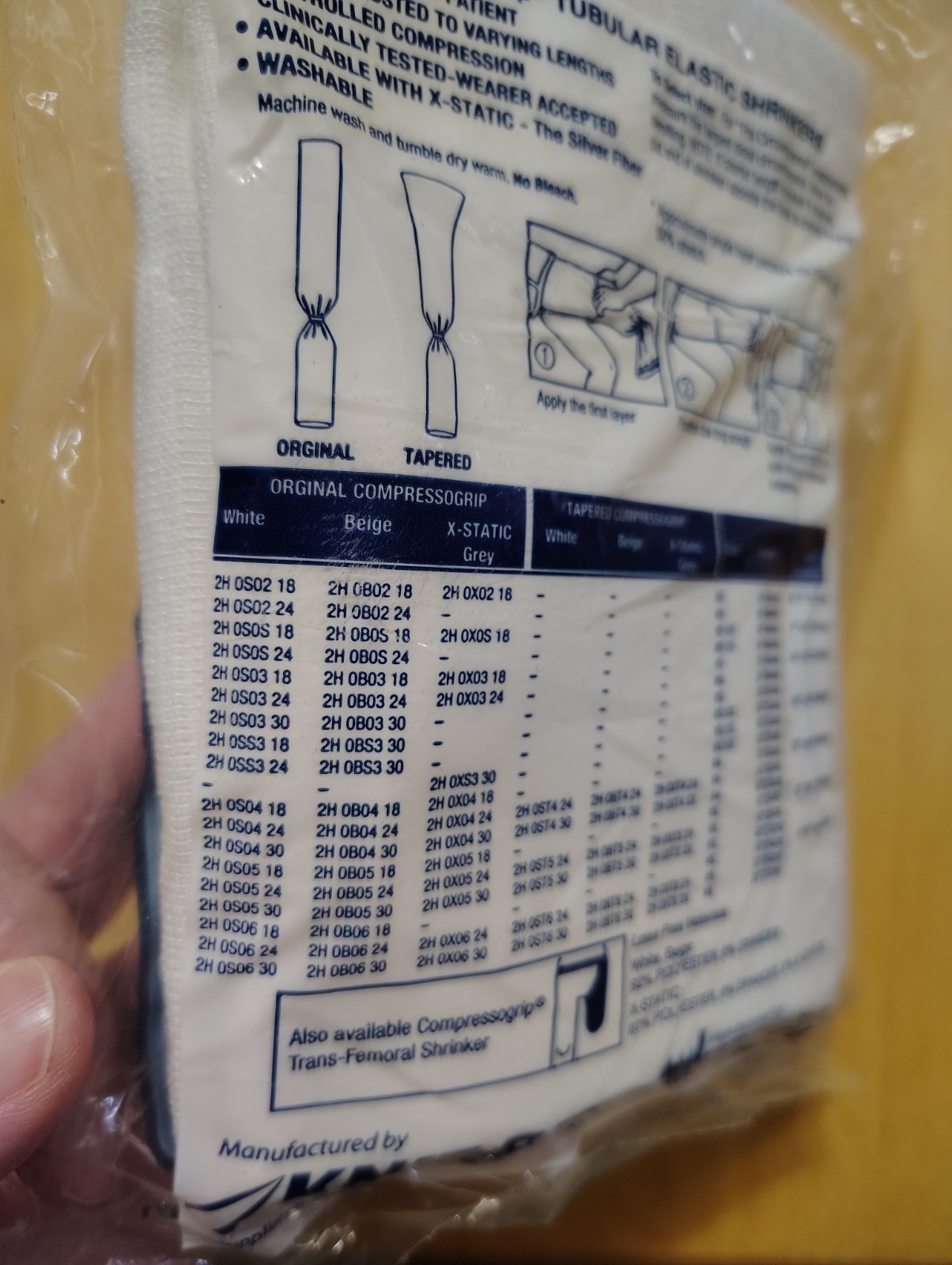 Compressogrip Tubular Elastic Prosthetic Shrinker by Knit-Rite – 6×24 – NEW