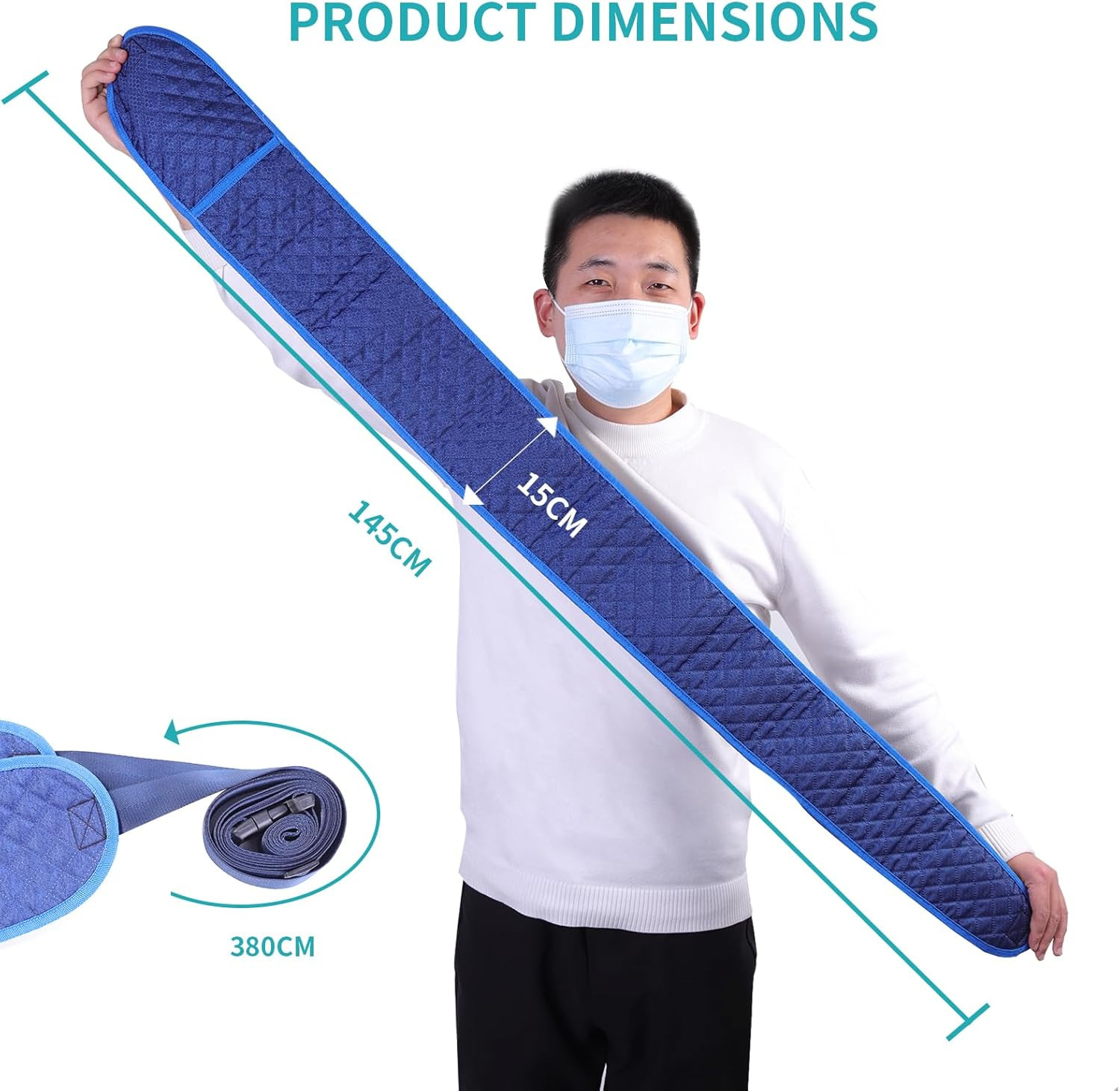 Medical Bed Restraint Strap for Elderly，Anti-Fall Waist Belt for Elderly，Adjusta
