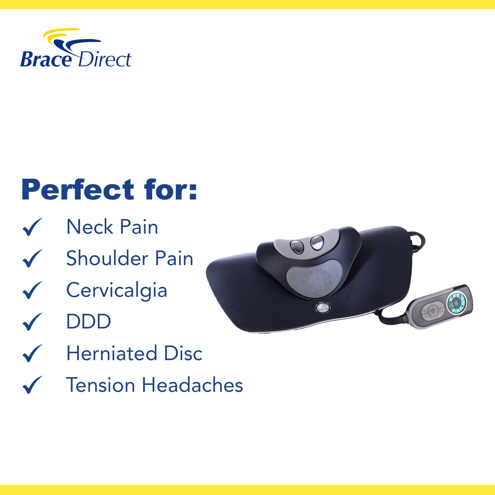 Gently Used Cervical Massager Unit with Neck Traction- Massage, Heat, TENS