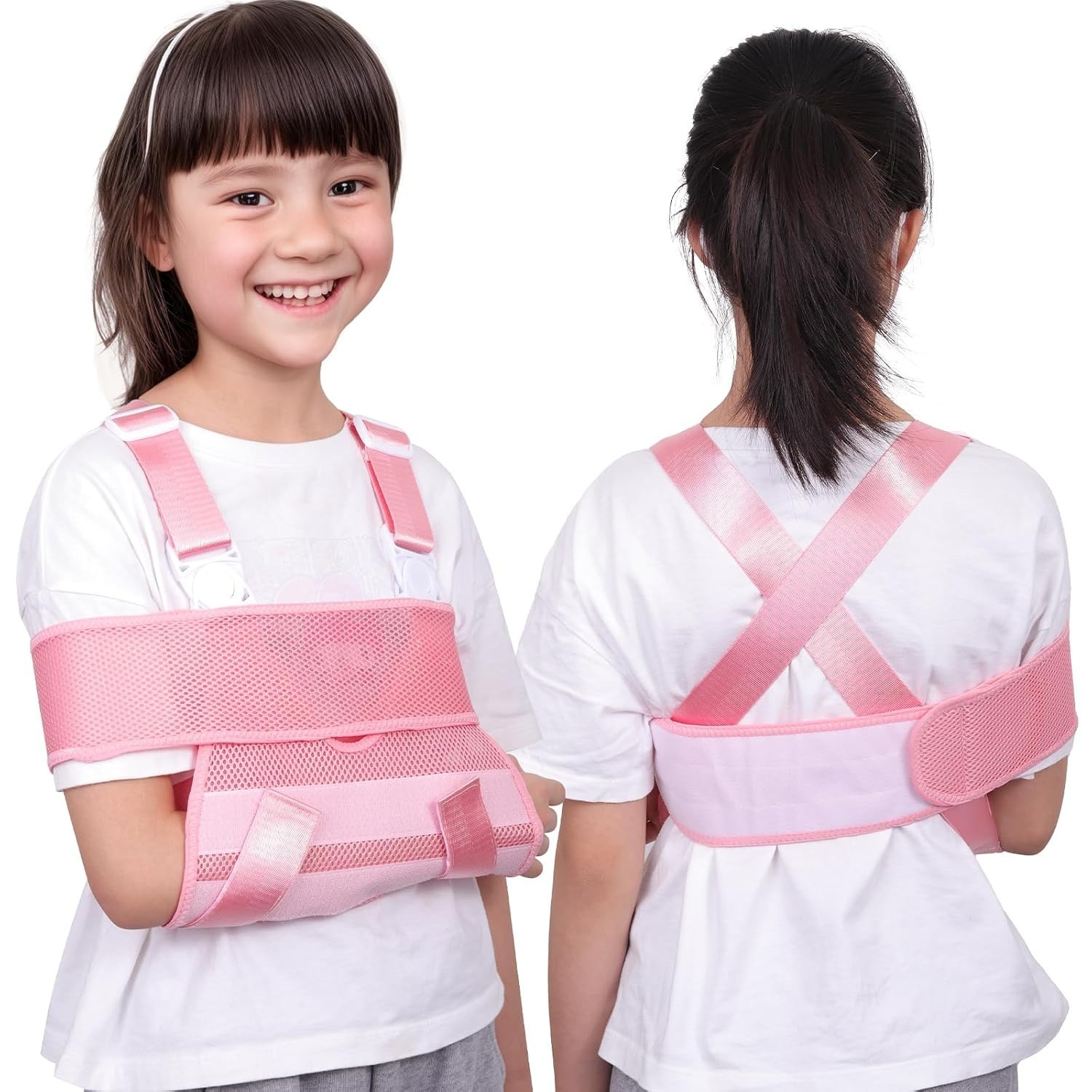 Kids Upper Extremity Sling, Breathable & Comfort Arm Sling Shoulder Immobilizer