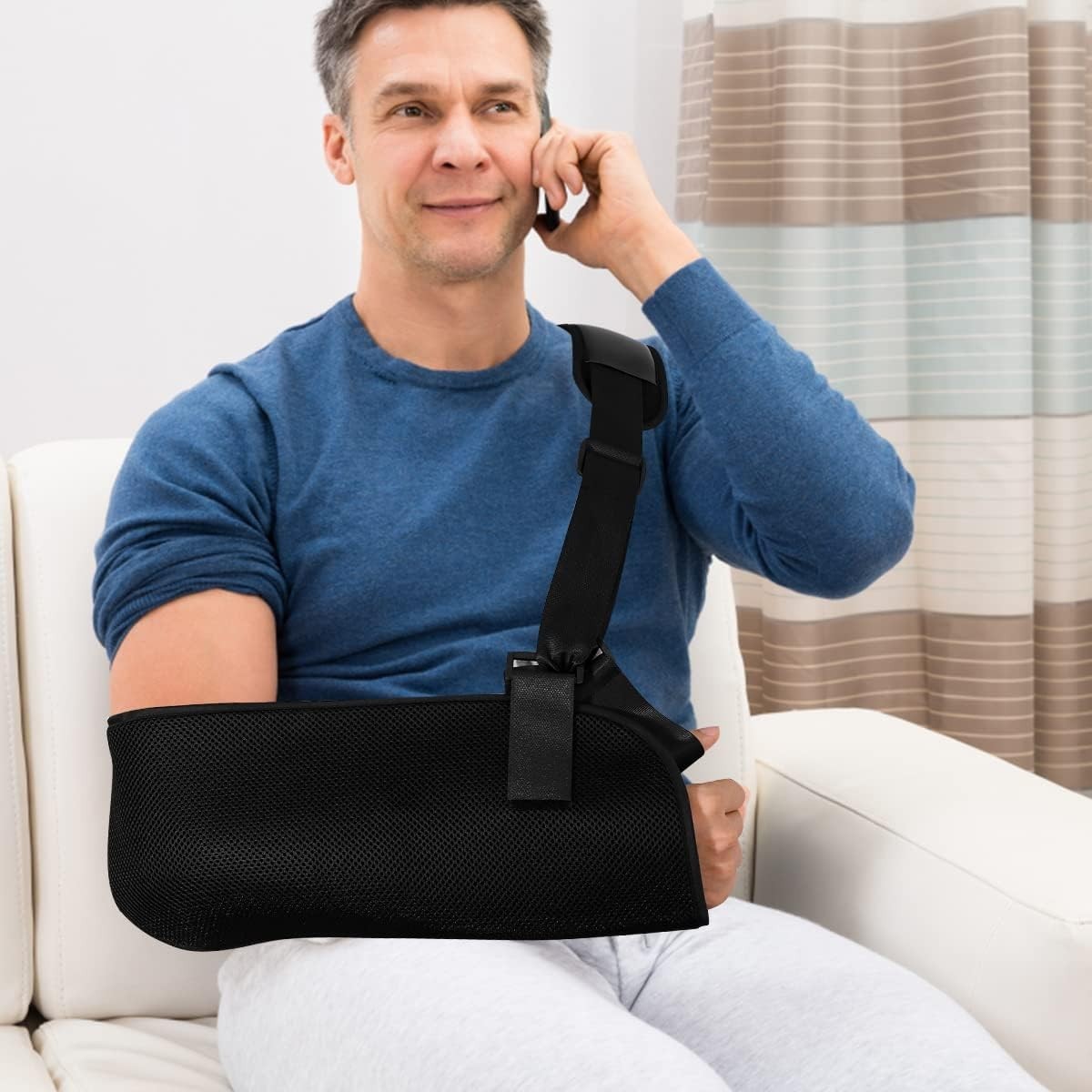 Adjustable Arm Sling for Comfortable Shoulder Immobilization – Left & Right Fit