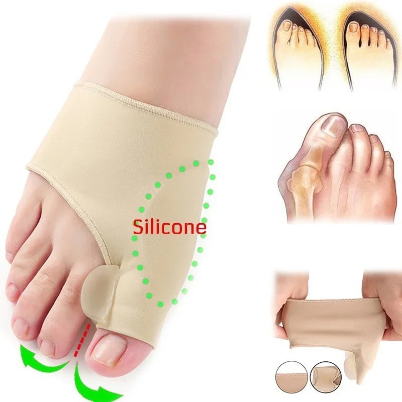 Toe Corrector Bunion Straightener Pair Soft Orthotic Foot Care Tool.