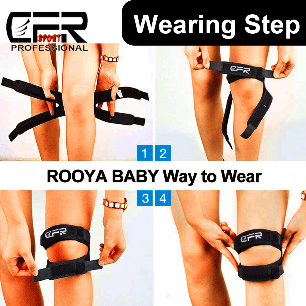 Knee Support Patella Stabilizer Strap Band Tendon Brace Joint Pain Sports Gym CF