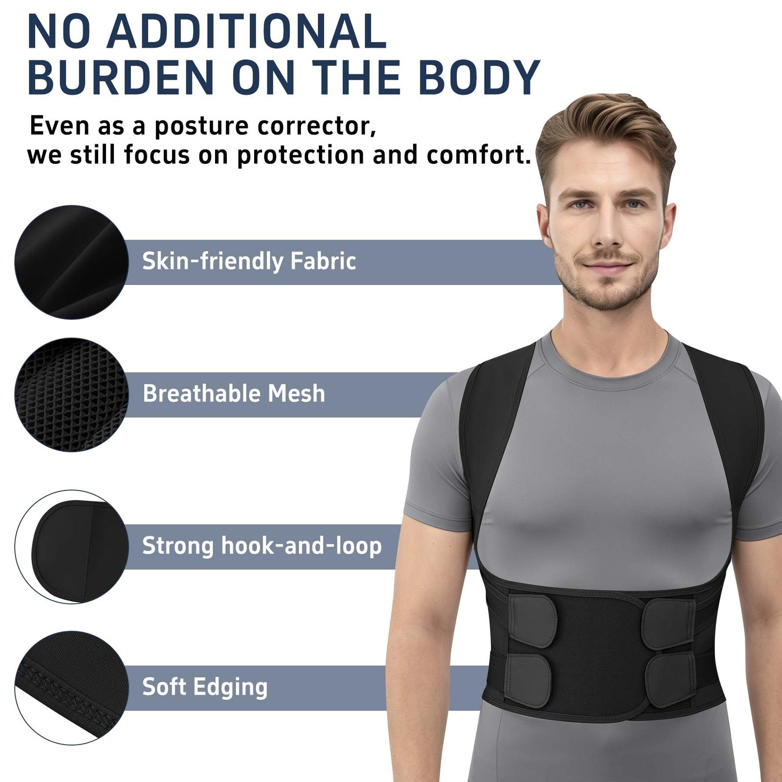 Posture Corrector for Women and Men, Adjustable Back Brace with Shoulder Supp…