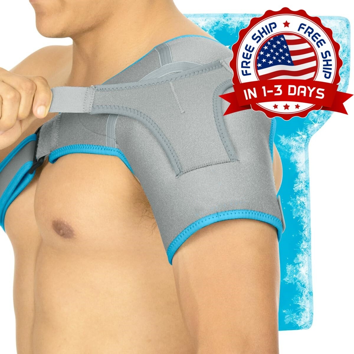 Compresión Para Dolor Soporte De Hombro Tendinitis Esguinces Lágri Bursitis NEW
