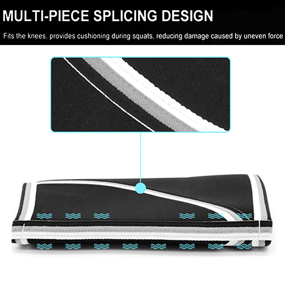 1 Pair Knee Sleeve Compression Brace Support Weight lifting Sport Pain – SMALL