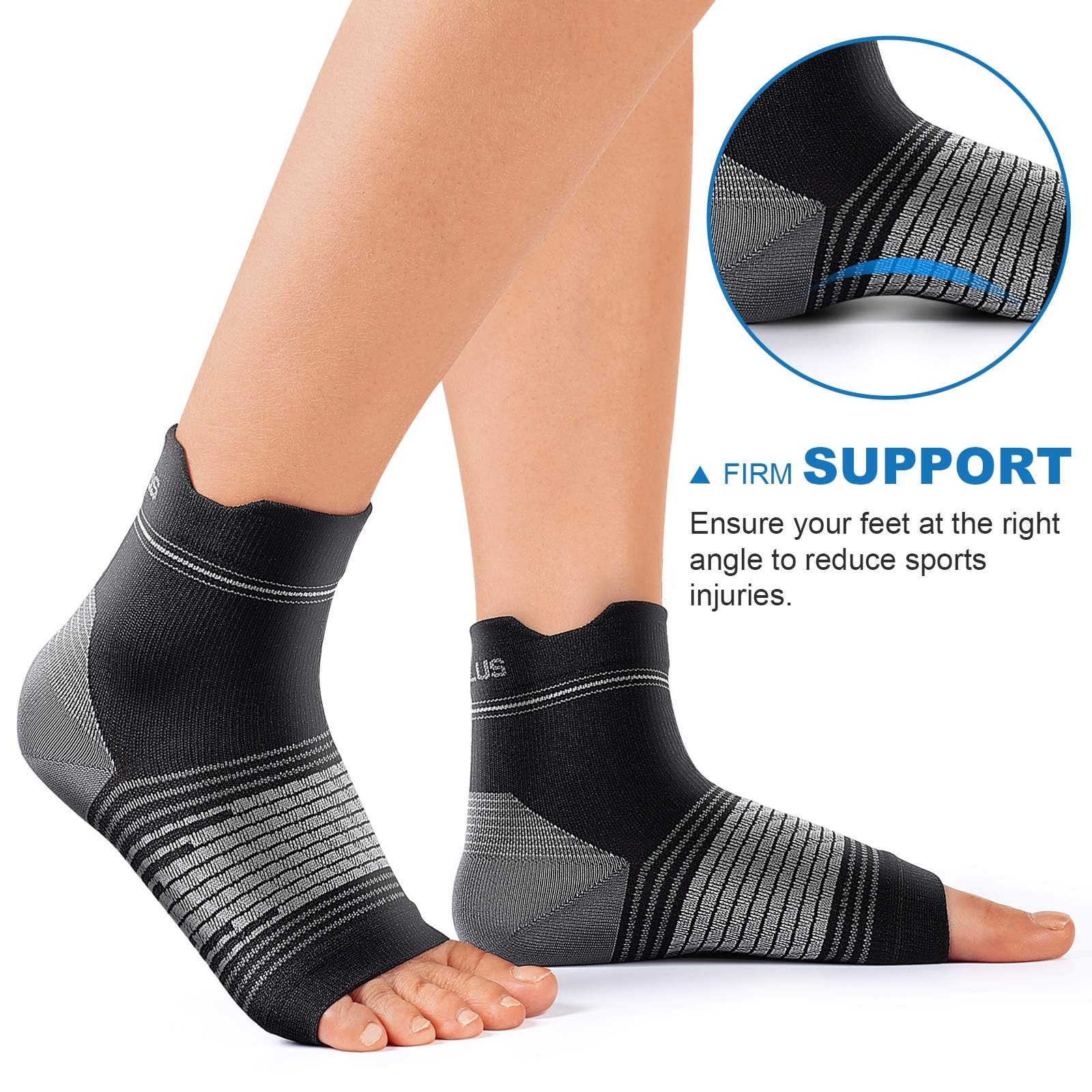 Plantar Fasciitis Sock (6 Pairs) for Men and Women, Compression Foot Sleeves …
