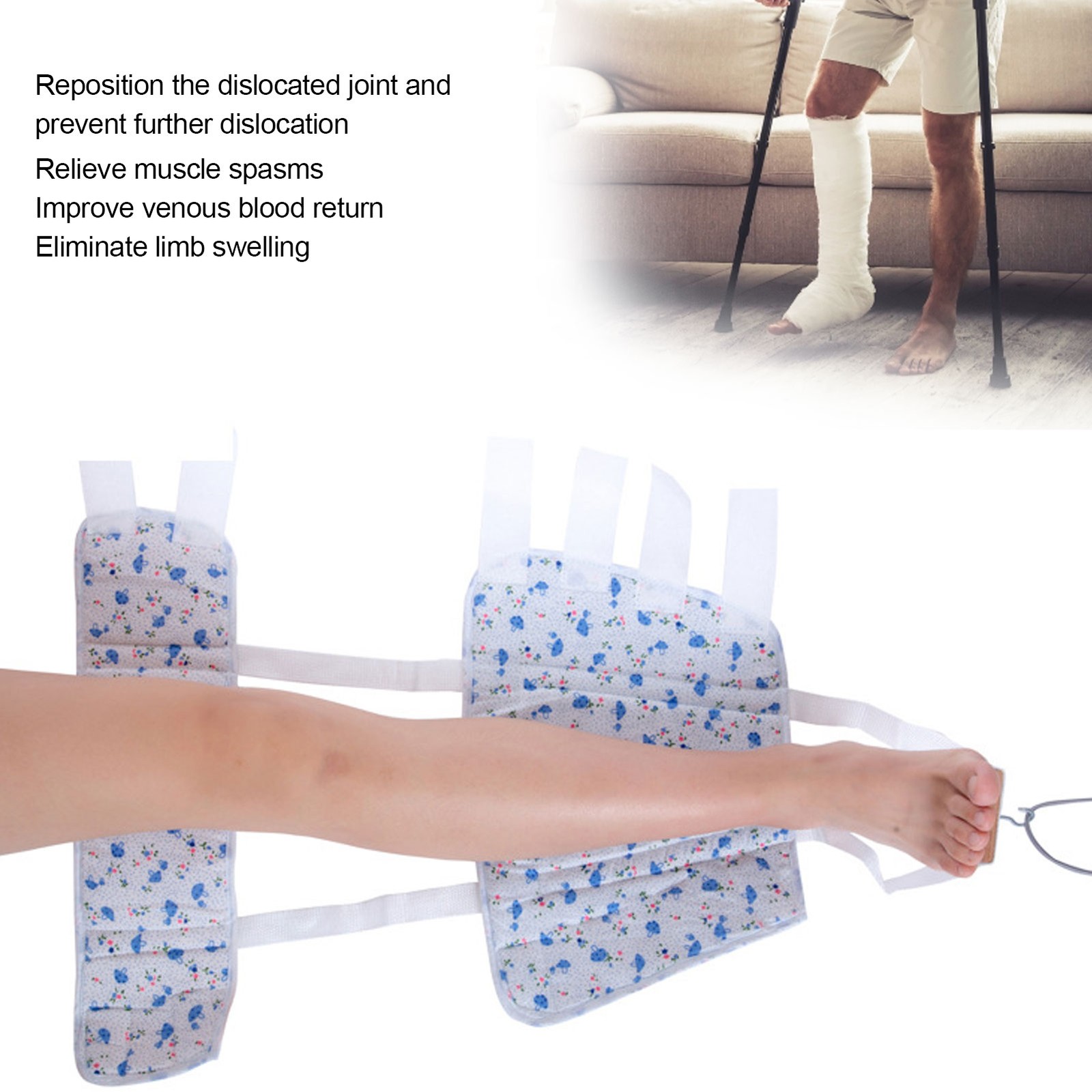 (67cm)Lower Limb Traction Strap Fracture Correction Recovery Leg Fixing WT