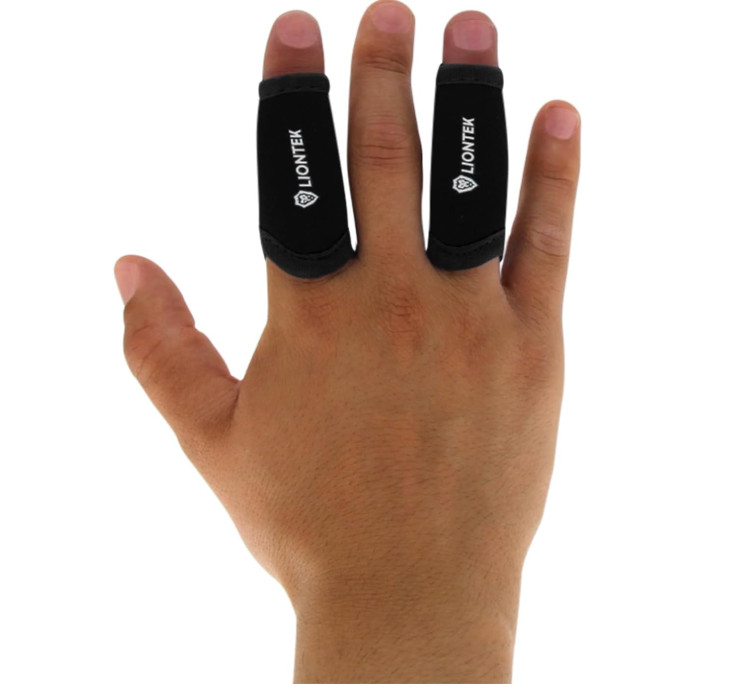 LIONTEK Single Finger Sleeve Pair – Sports Compression Finger Sleeve for Sports