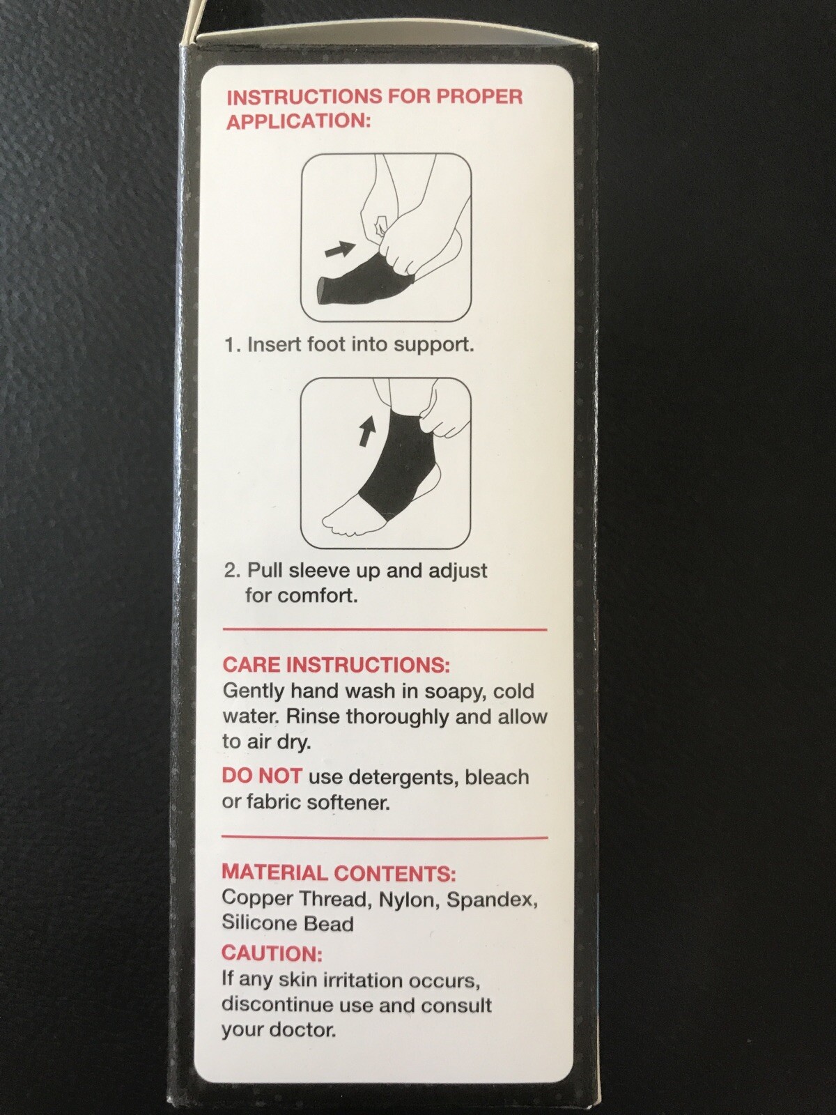 BRAND NEW Walgreens Compression Ankle Sleeve With Copper Infused Fabric M/L