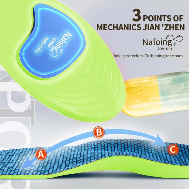Orthopedic Insoles for Feet Sport Shock-absorbing Insole for Shoes Arch Support