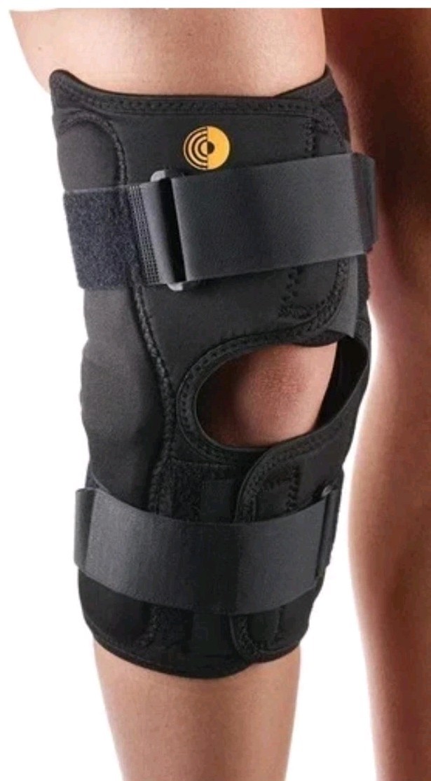 Corflex Cooltex 13″ Anterior Closure Knee Wrap OP Pop wHinge Medium