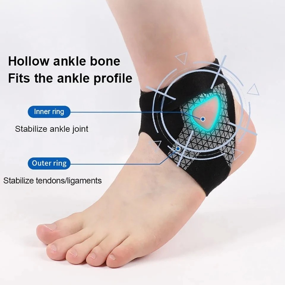 Ultra Thin Ankle Brace Compression Support Strap Sleeve for Sports 1 Piece