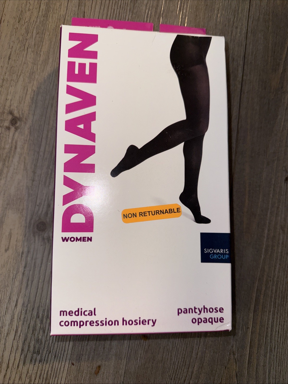 SIGVARIS DYNAVEN Black Pantyhose 20-30 Mmhg Compression Hose LS Large Short New