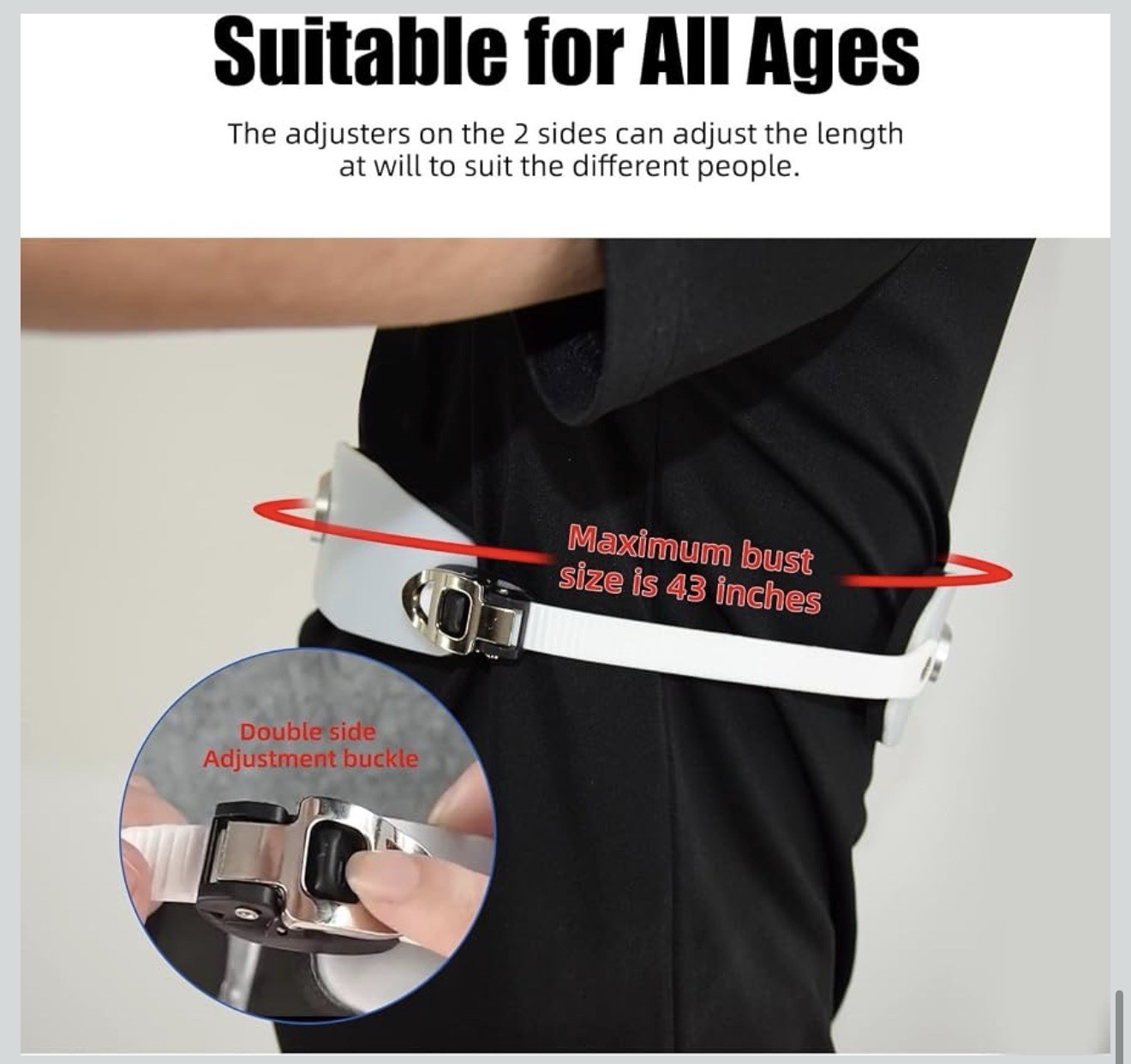 Shuyan Jiao Pectus Carinatum Orthosis Brace Adjustable Adult Chest Support