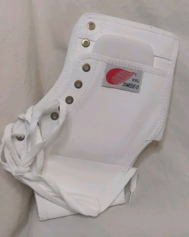 SWEDE-O Ankle Lok Brace Size XXL (US Sz 15+) White Lace/Strap