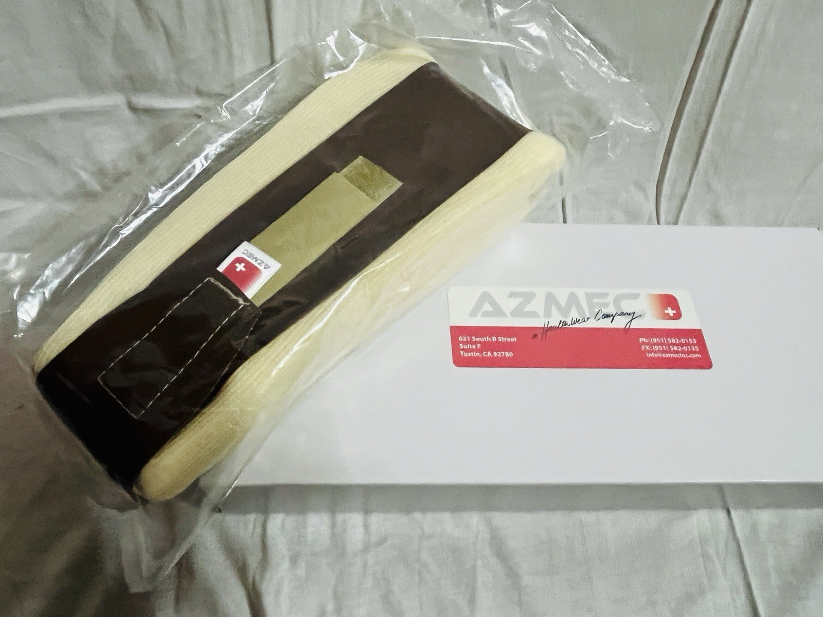 Azmec Foam Neck Brace Adjustable Size XL, X-Long 11”-19” Made In USA