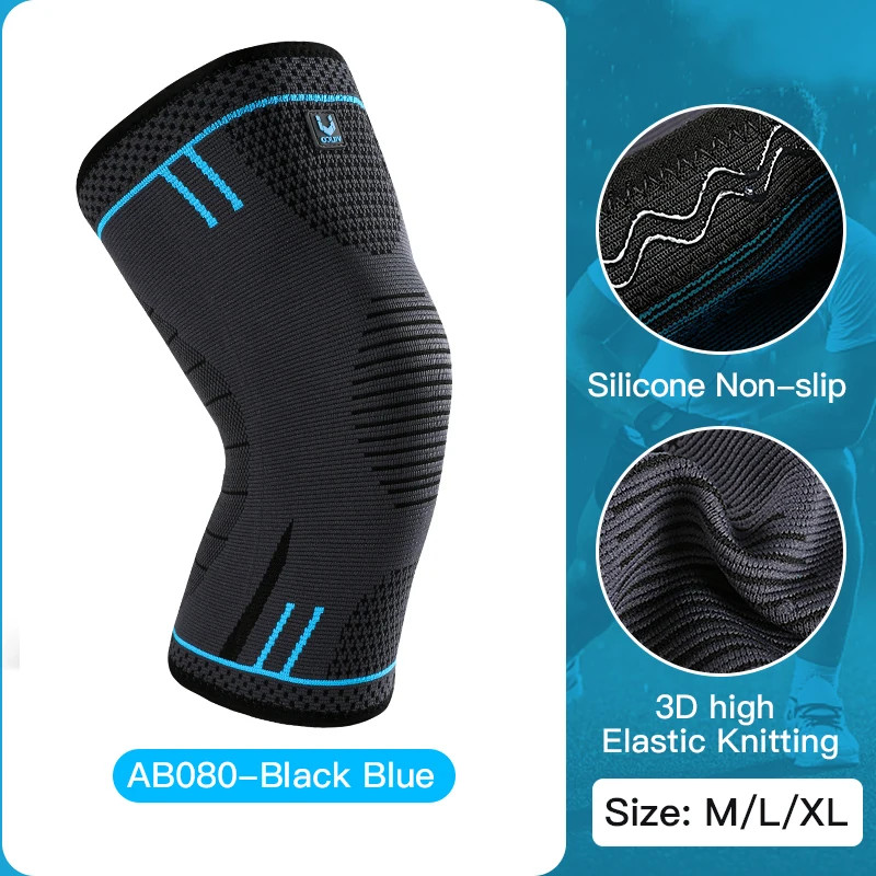 Professional Knee Support Compression Knee Sleeve anti Slip Silicone Knee Braces
