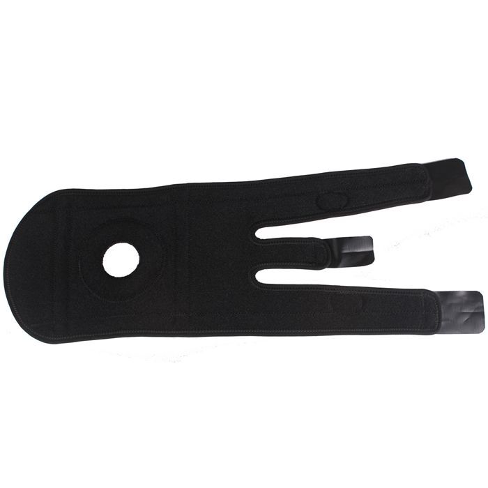 KA Adjustable Ribbon Silicone 2-spring Installed Black Knee Support Protecting
