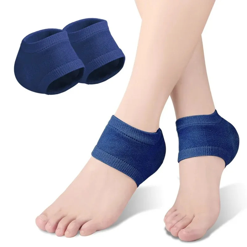 Heel Anti-crack Protector Gel Silicone Heel Pads Plantar Fasciitis Support Skin