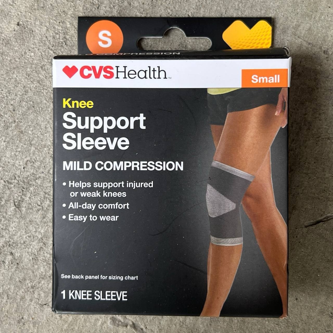 CVS Health Knee Support Sleeve – Mild Compression – Size Small