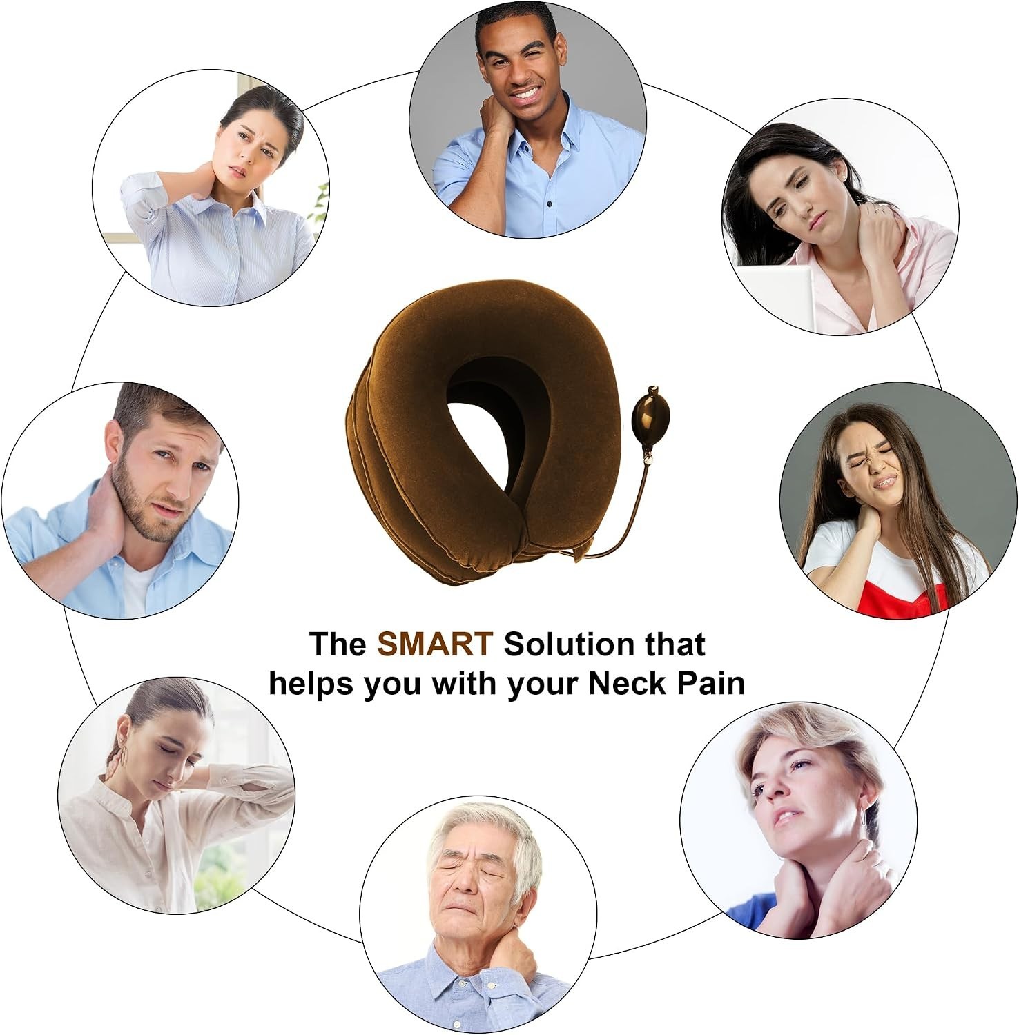 Travel-Friendly Inflatable Neck Traction Device – Relax and Unwind Anywhere