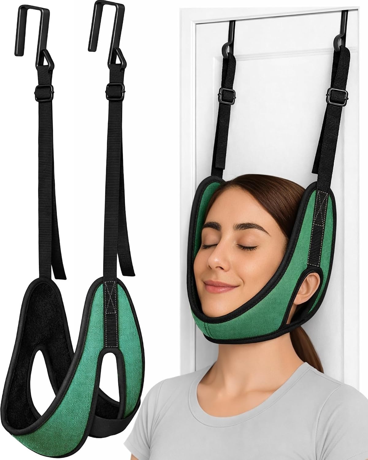 Upgraded Over-the-Door Neck Traction Device for Pain Relief & Posture Correction