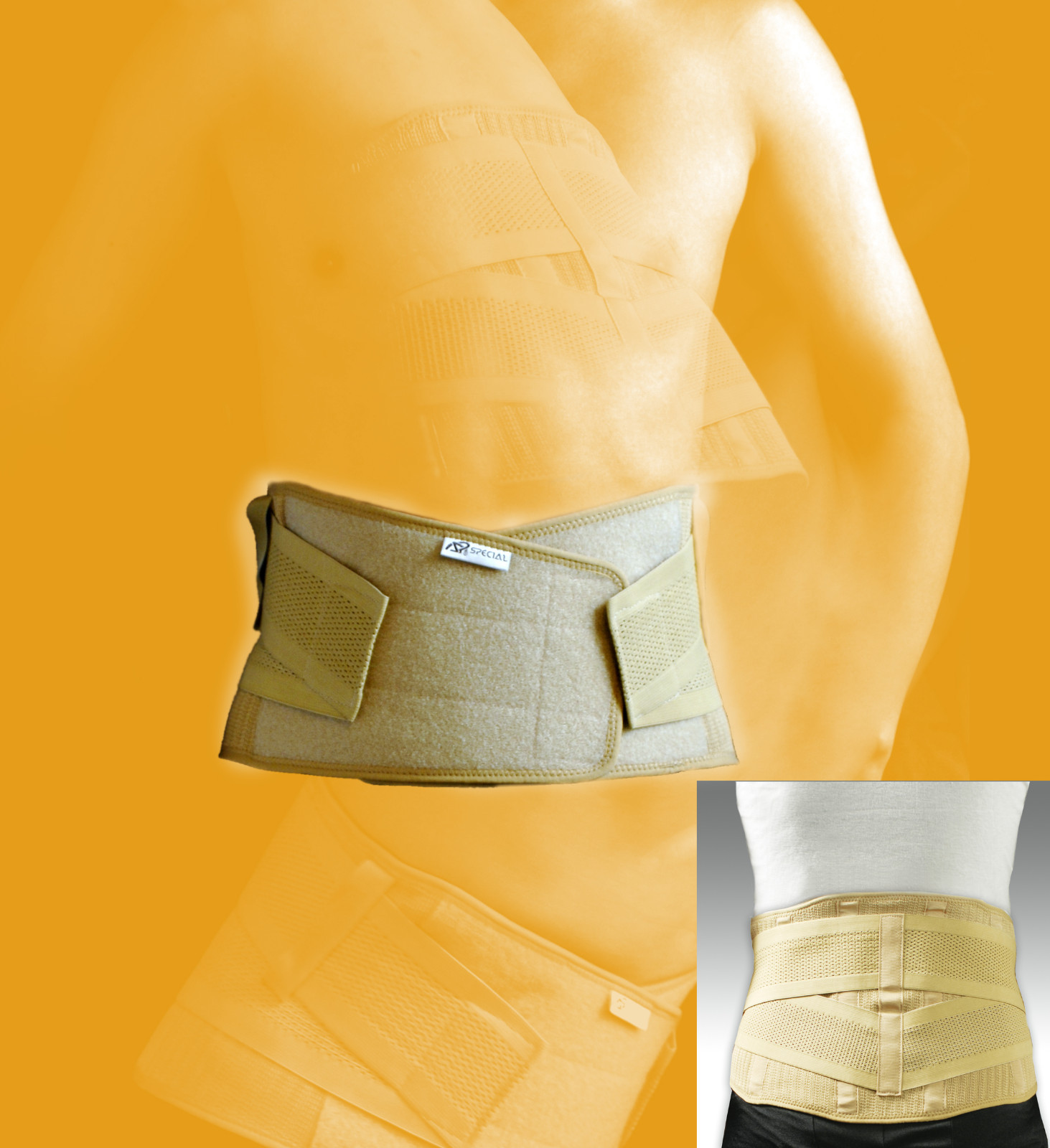 BACK SUPPORT/BRACE Medium Only Sacro Lumbar NanoFLEXTRA, ALL SPORTS