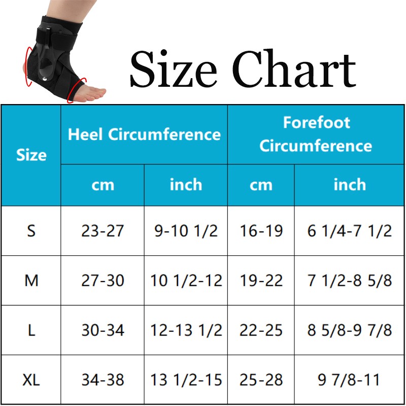 Ankle Brace Support Stabilizer Foot Guard Sprain Pain Relief Drop Foot Strap